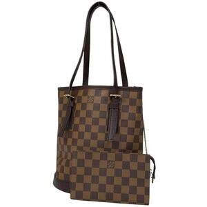 Louis Vuitton Mare Handbag Bucket Shoulder Bag Tote Damier Brown